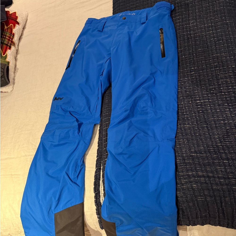 Cobalt Blue Ski Pants with Black Accents